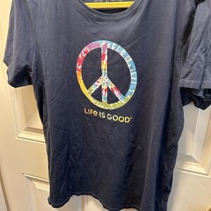 Life Is Good Women's Crusher Tee - Navy Multi